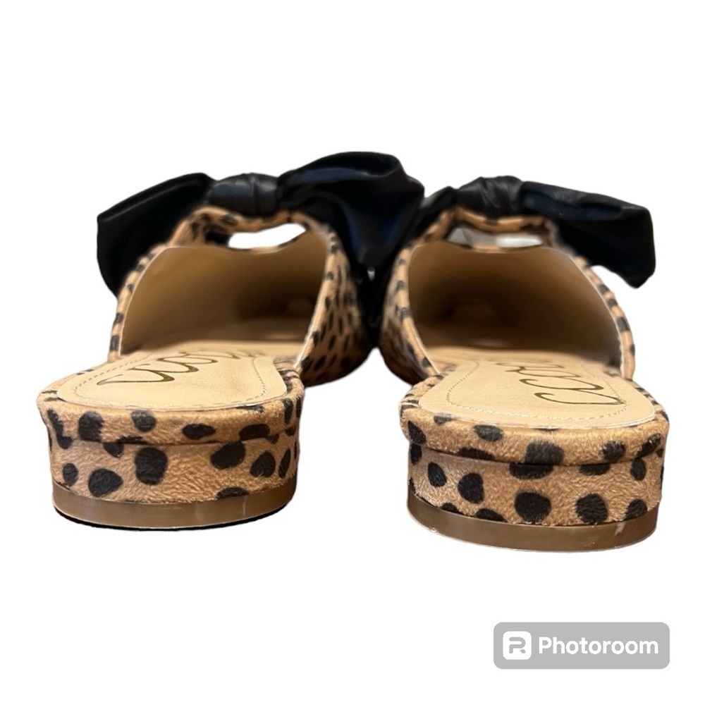 CCOCCI Valerie Leopard Flats with black bow Size 7.5 NWOT Women - Picture 10 of 12